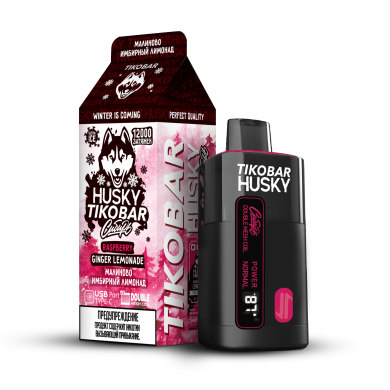  HUSKY x TIKOBAR 12000 (STRONG) 40 - RASPBERRY GINGER LEMONADE